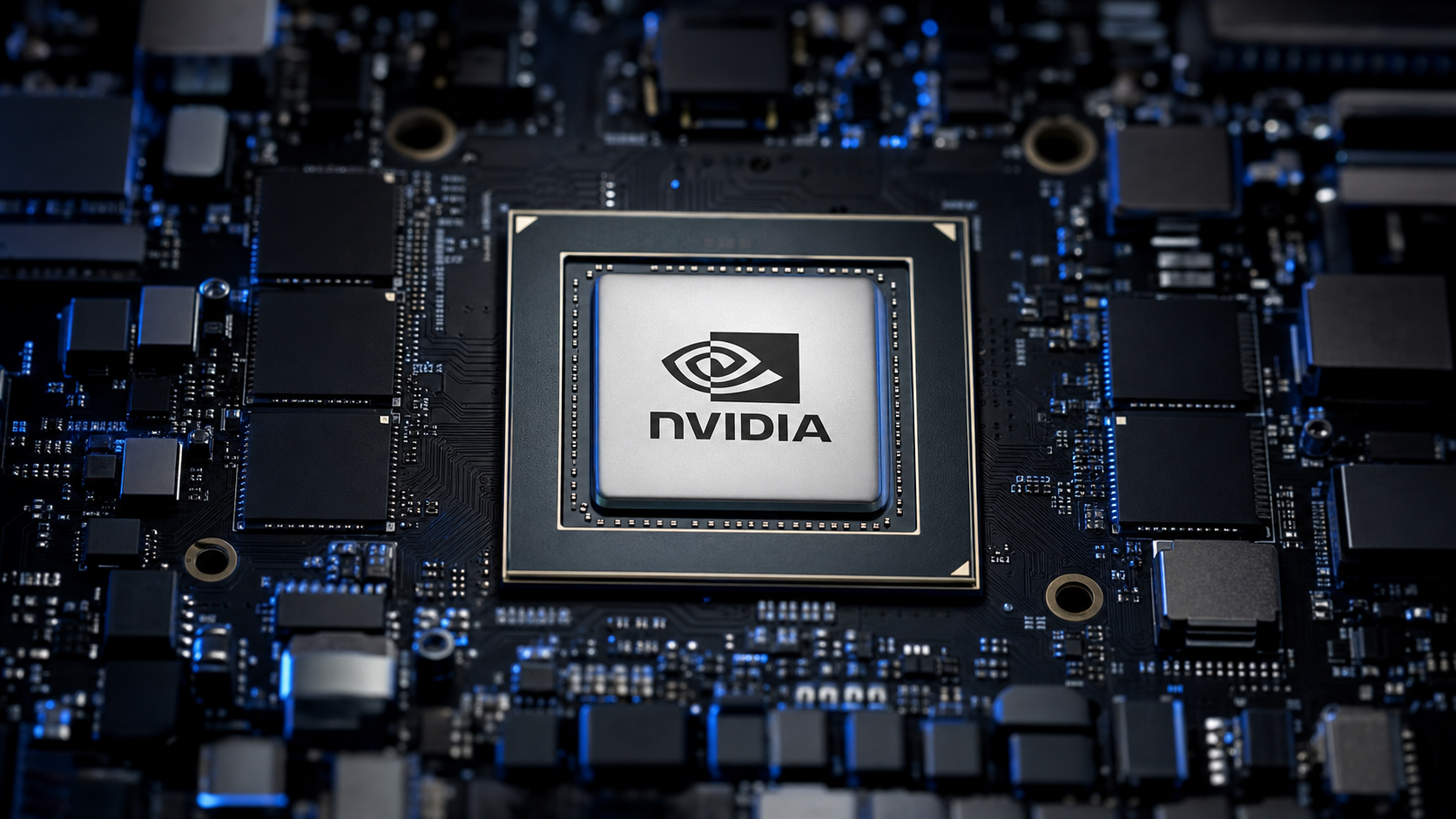 NVIDIA AI GPU processor on an embedded circuit board